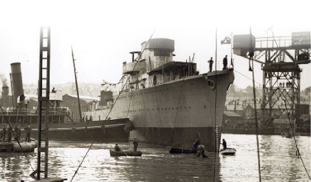Polský torpédoborec byl postaven v loděnicích v britském Cowes