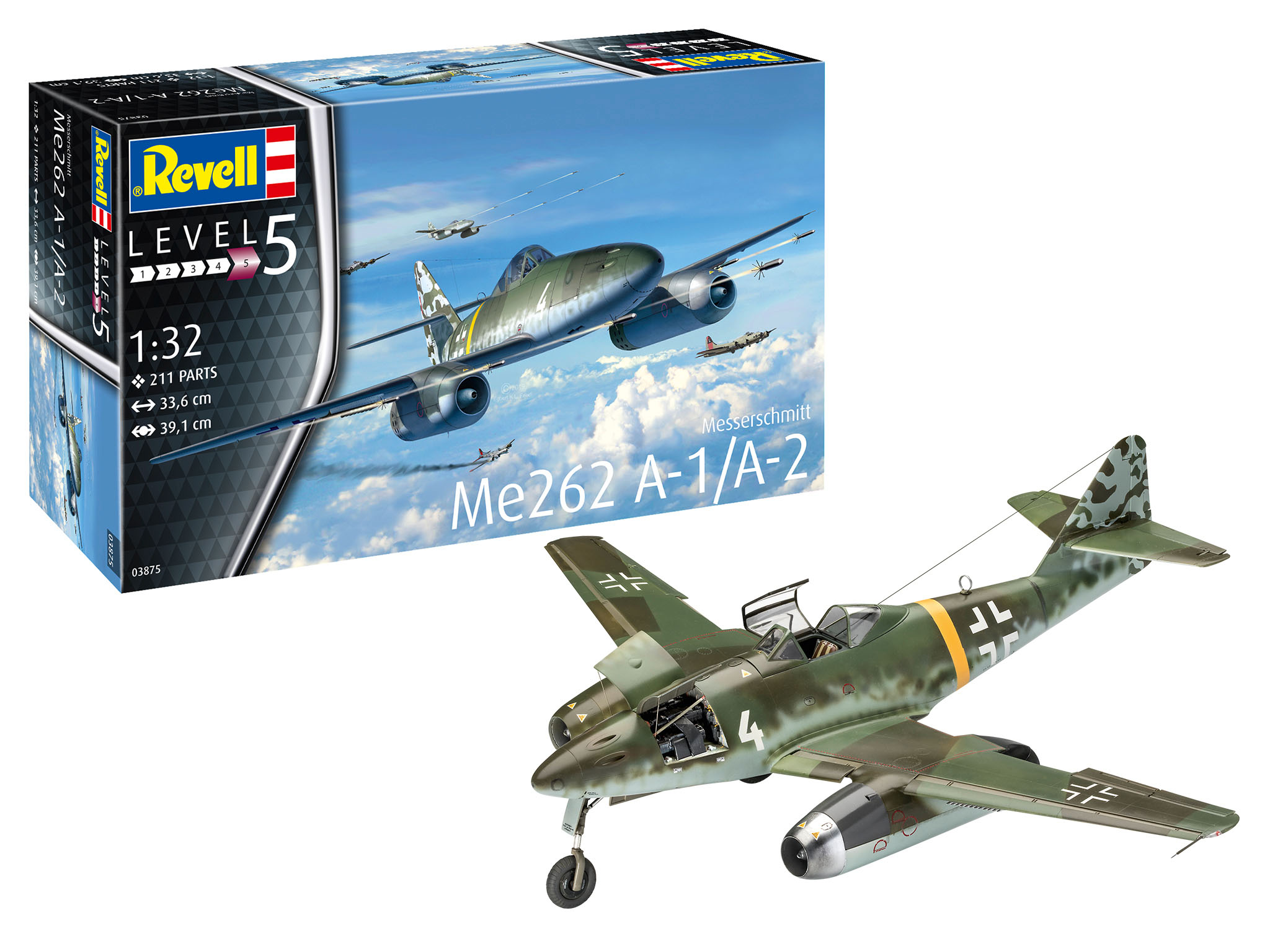 1/32 Messerschmitt Me-262A-1a/A-2a – nová verze Vlaštovky od Revellu vychází