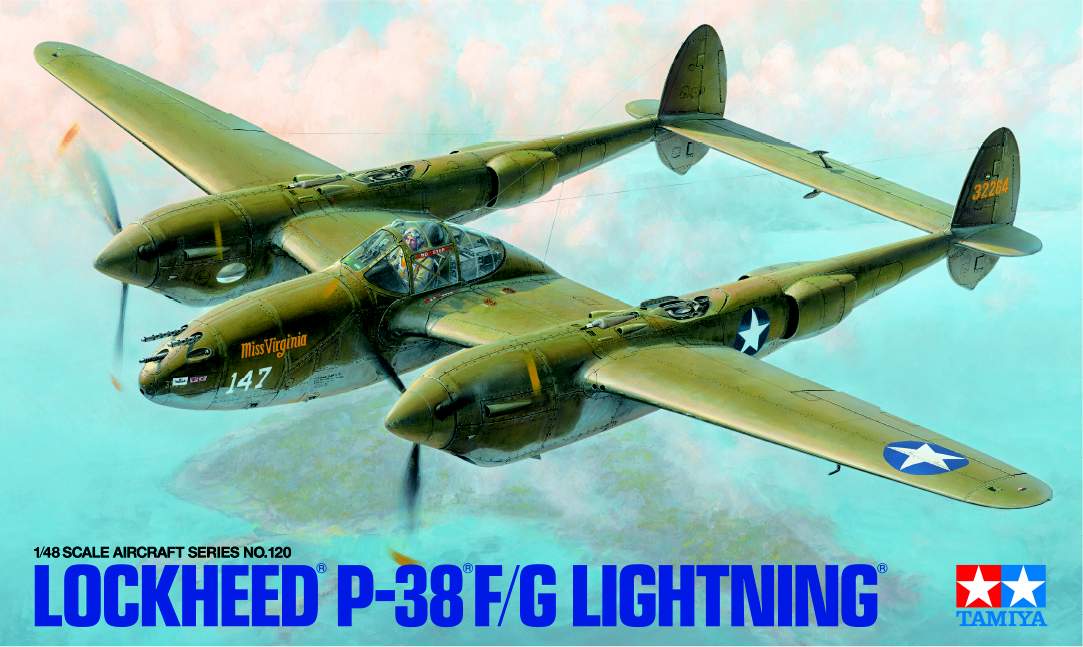 P-38F/G Lightning 1/48 Tamiya – stavba