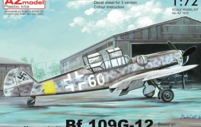 Avia CS-99(Bf-109G-12) 1/72 AZ model – Postaveno