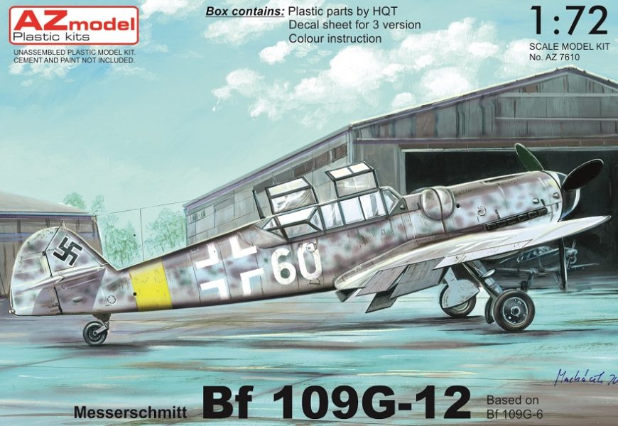 Avia CS-99(Bf-109G-12) 1/72 AZ model – Postaveno
