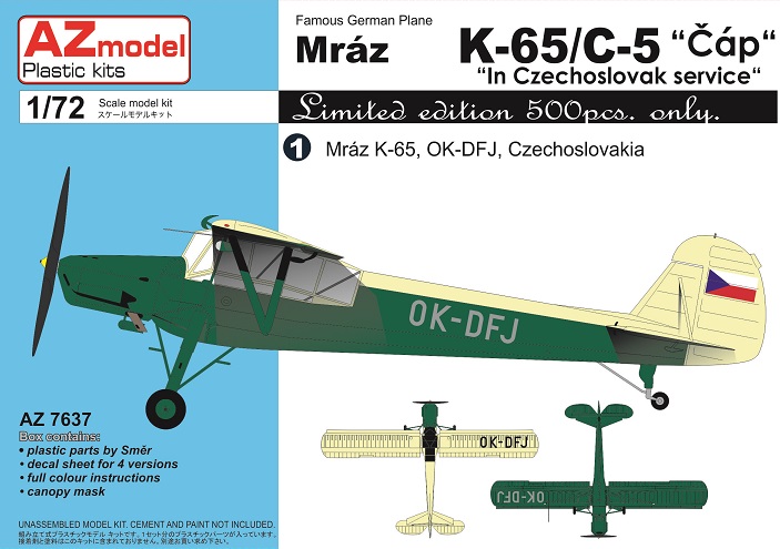 K-65/C-5 Čáp “In Czechoslovak service” 1/72 AZ model – Postaveno